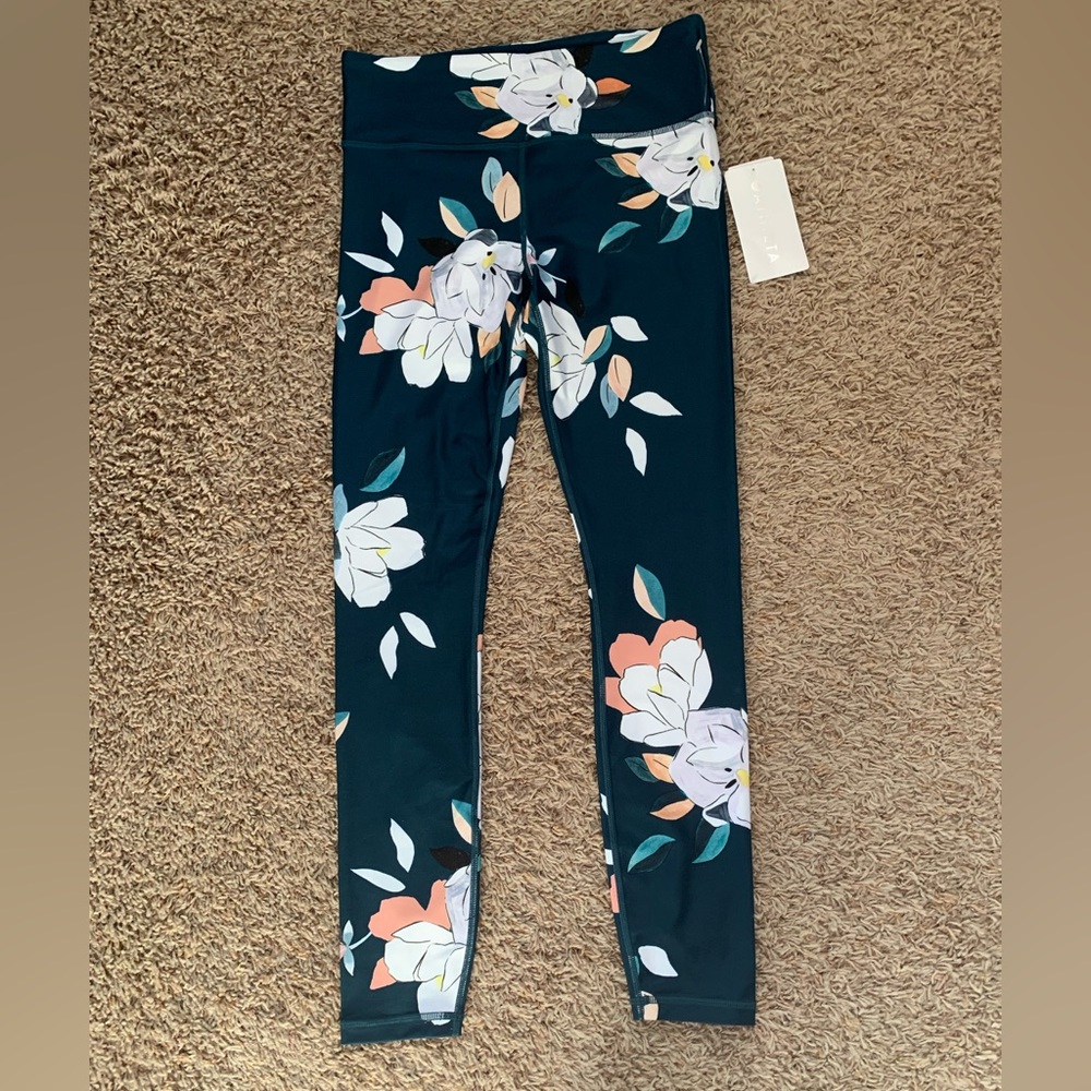 NWT Athleta Elation Legging - Medium Tall - Floral Pattern
